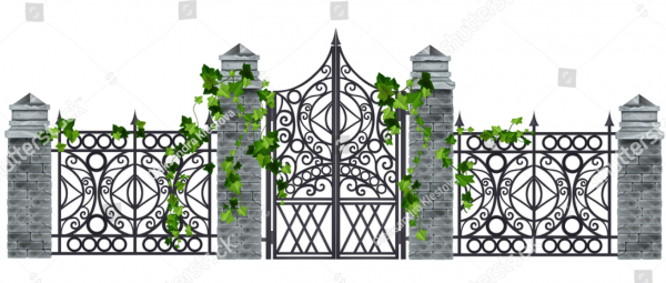 Pagar Batu Granit dengan Ornamen